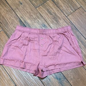 PINK Victoria's Secret Dusty Rose boxy pijamaShorts